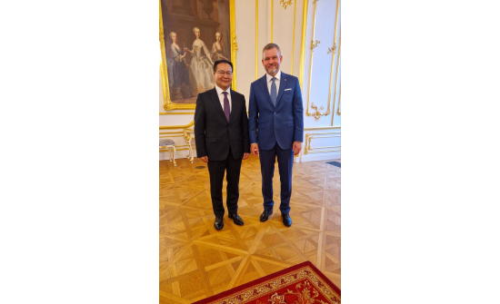 Ambassador attended New Year's meeting hosted by the President of the Slovak Republic
